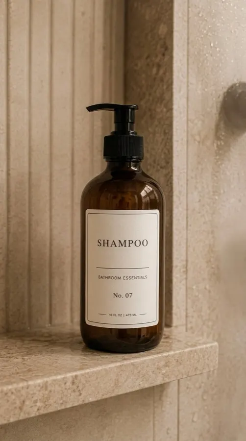 Shampoo en el baño